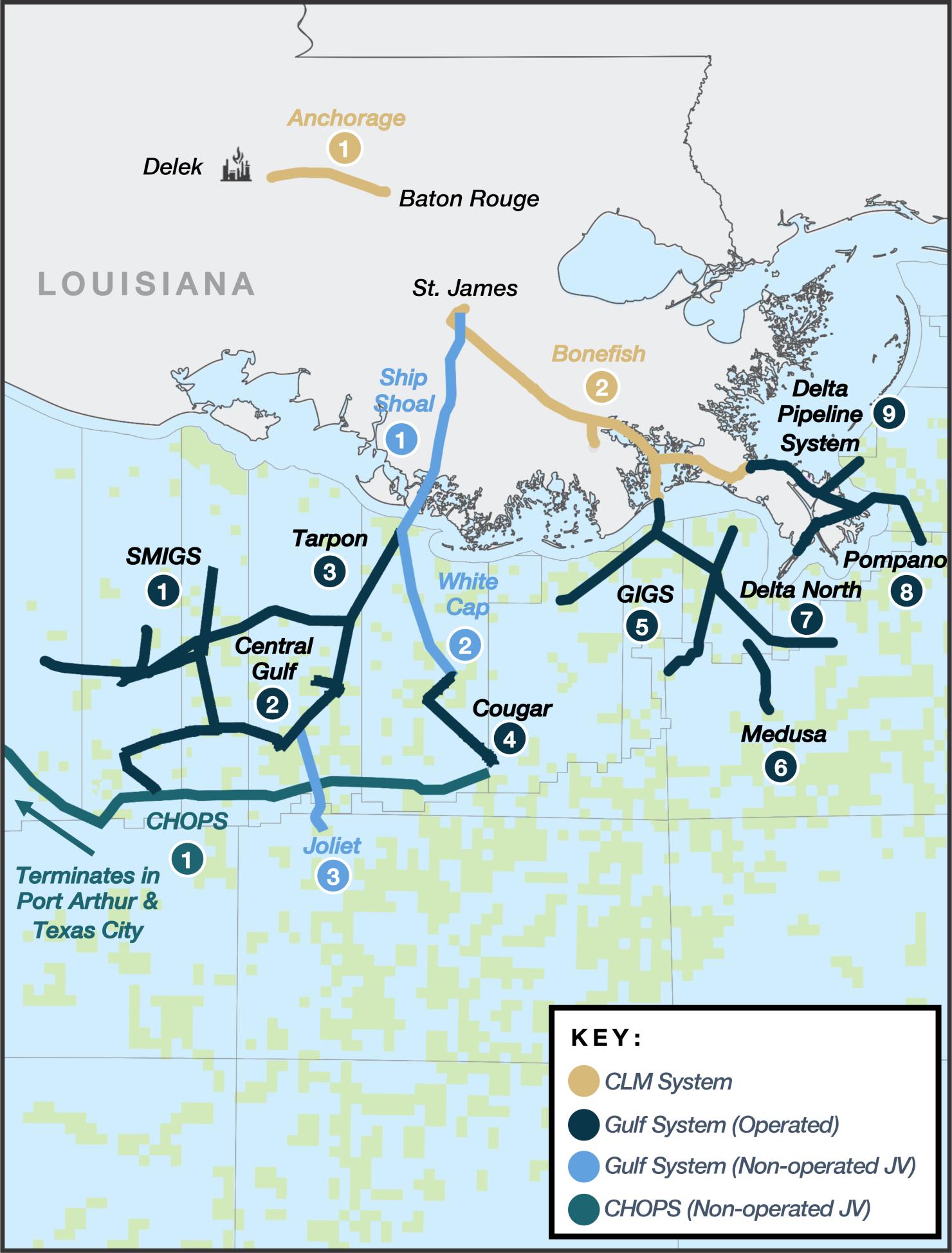 Crescent Operations map